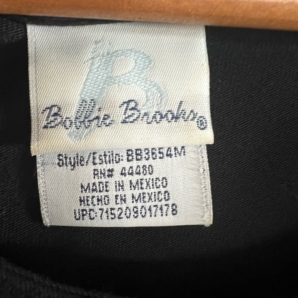 Bobbie Brooks 100% Cotton Vintage Black Maxi Dress Gray Fall Leafs Size Small - Picture 8 of 16